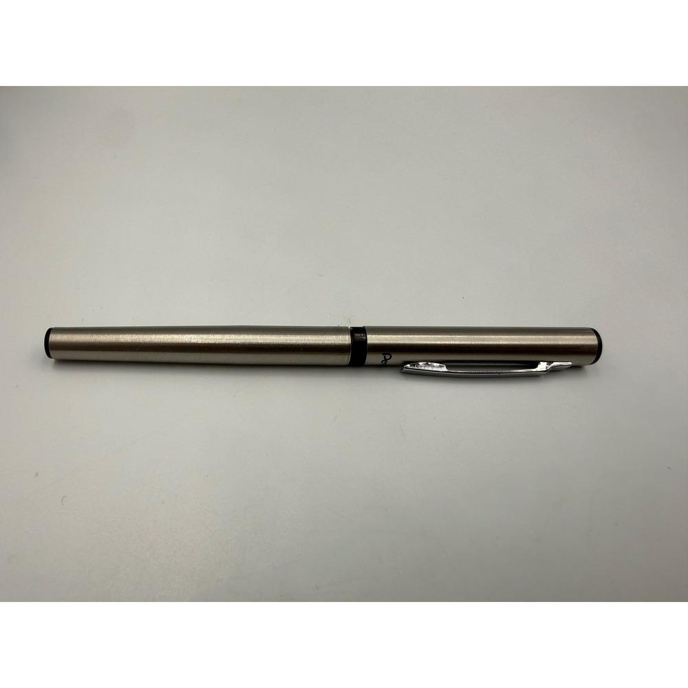 Pentel Sign Pen Brushed Stainless Steel Vintage Refillable MG8 Ink